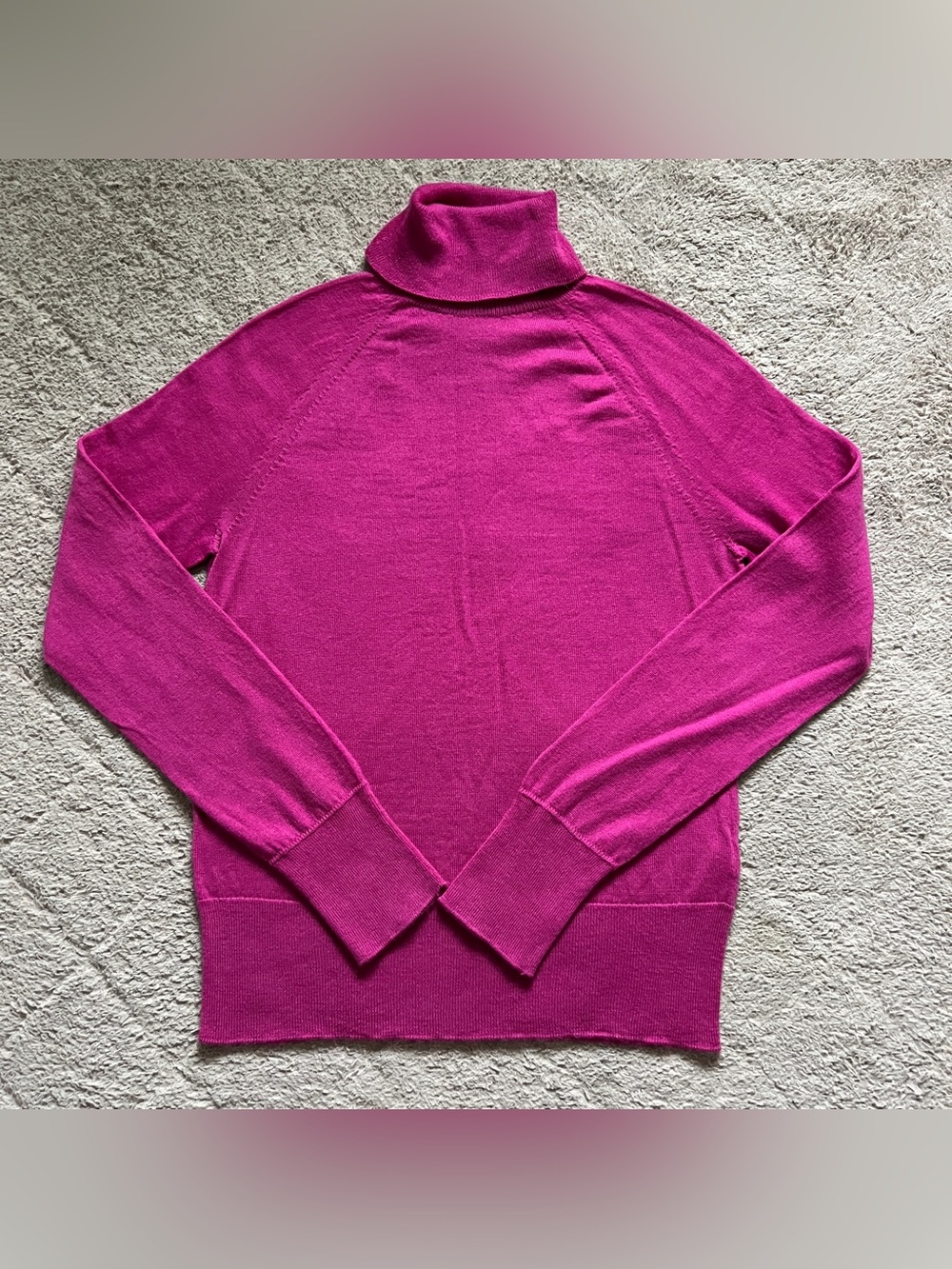 Banana Republic Merino Wool Turtleneck Sweater Preppy Minimalist Old Money Sz M